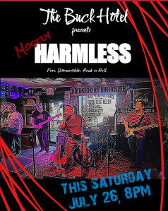 This Weekend!  Mostly Harmless at Morrisville Tavern… AND The&nbsp;Buck!